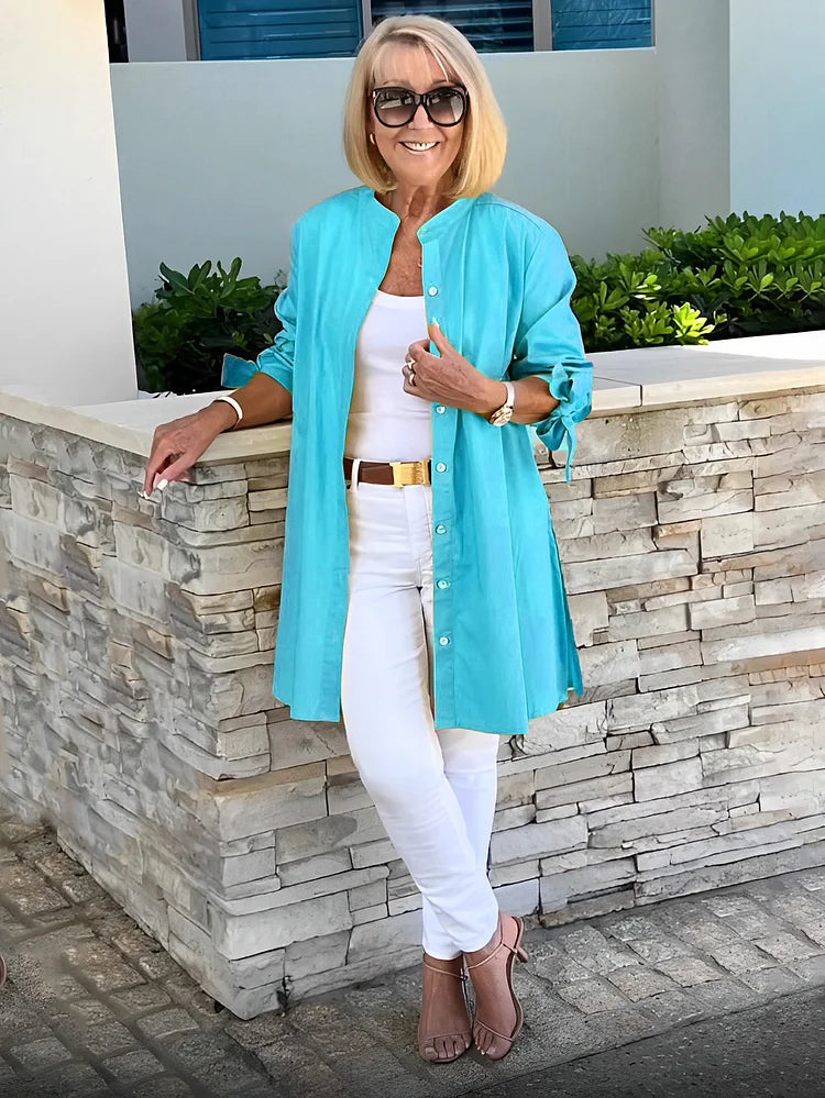 Elyra | Longline Tunic Blouse