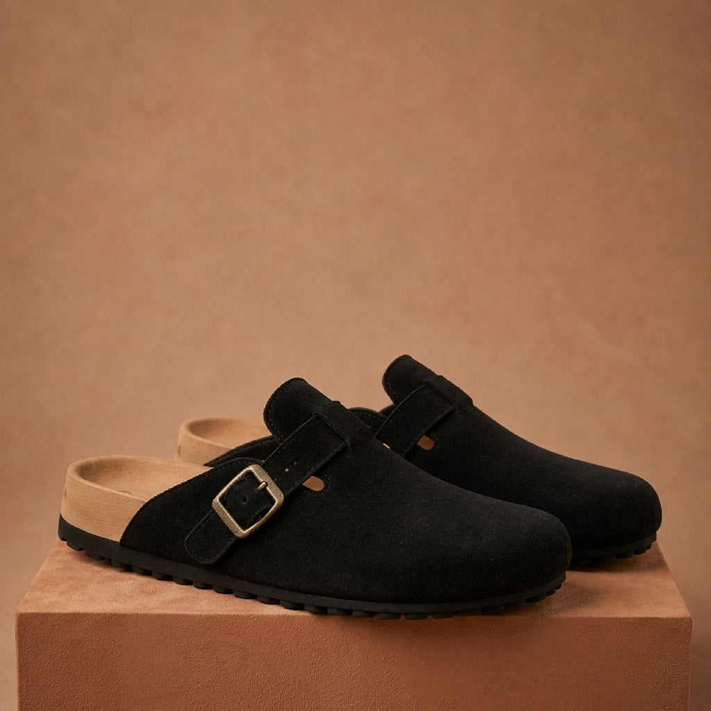 Valencia Suede Clogs
