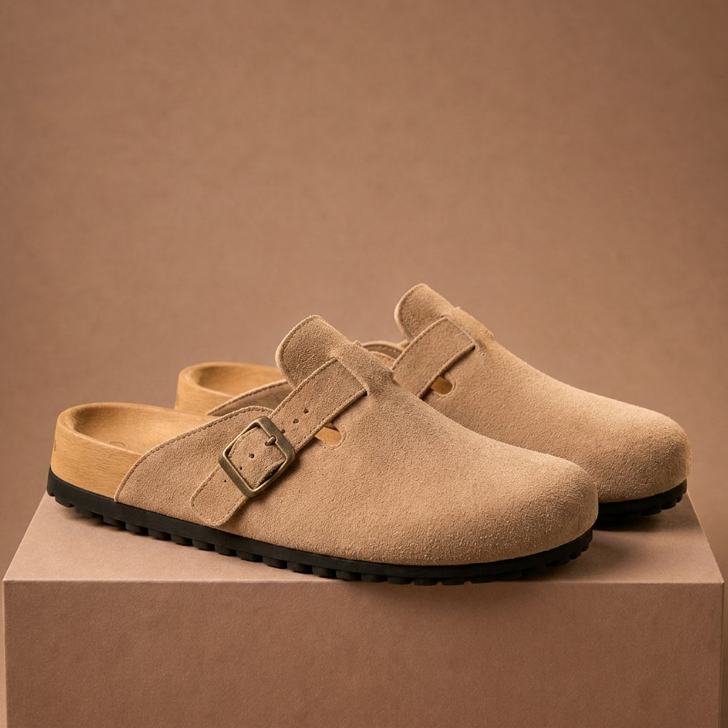 Valencia Suede Clogs