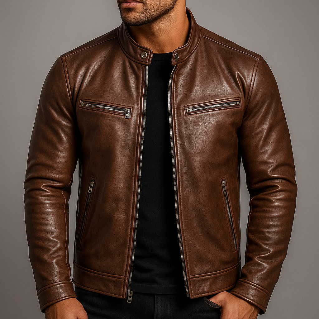 Marcello Leather Biker Jacket