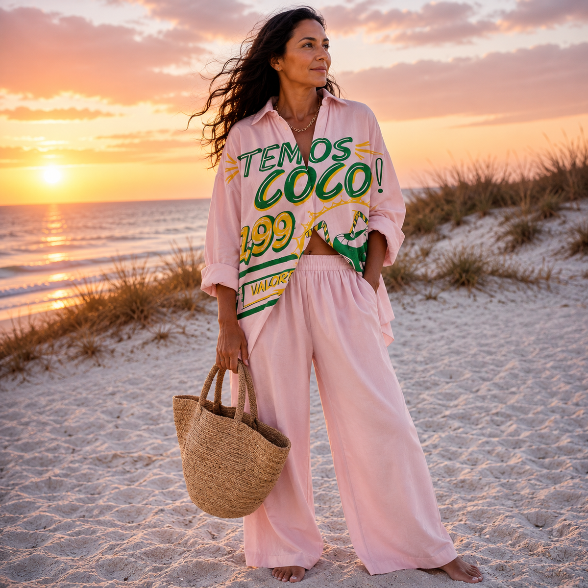 Morena | Ocean Print Relaxed Co-Ord Set