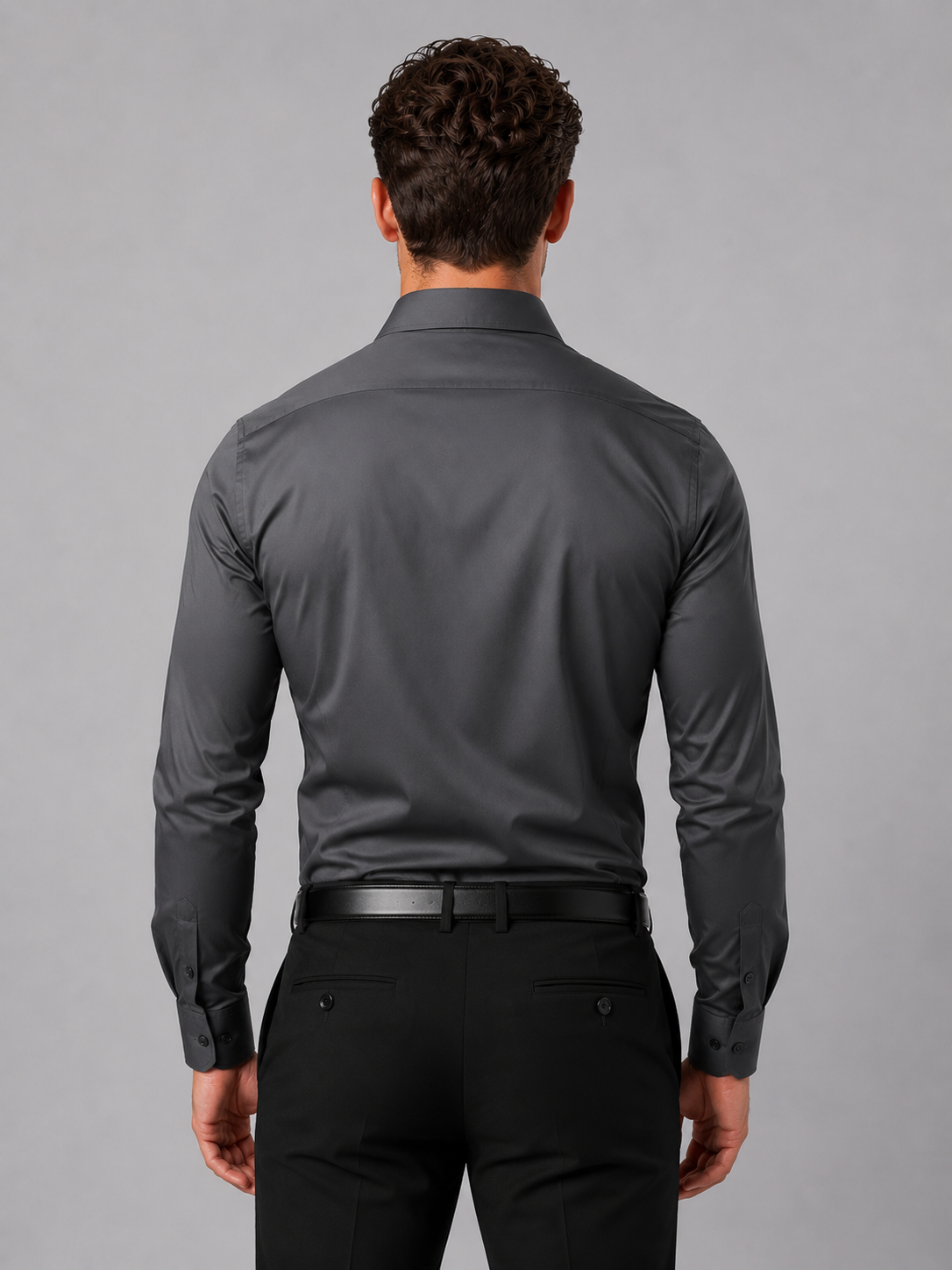 Men's Slim Fit Dress Shirt – Long Sleeve Smart Formal Shirt