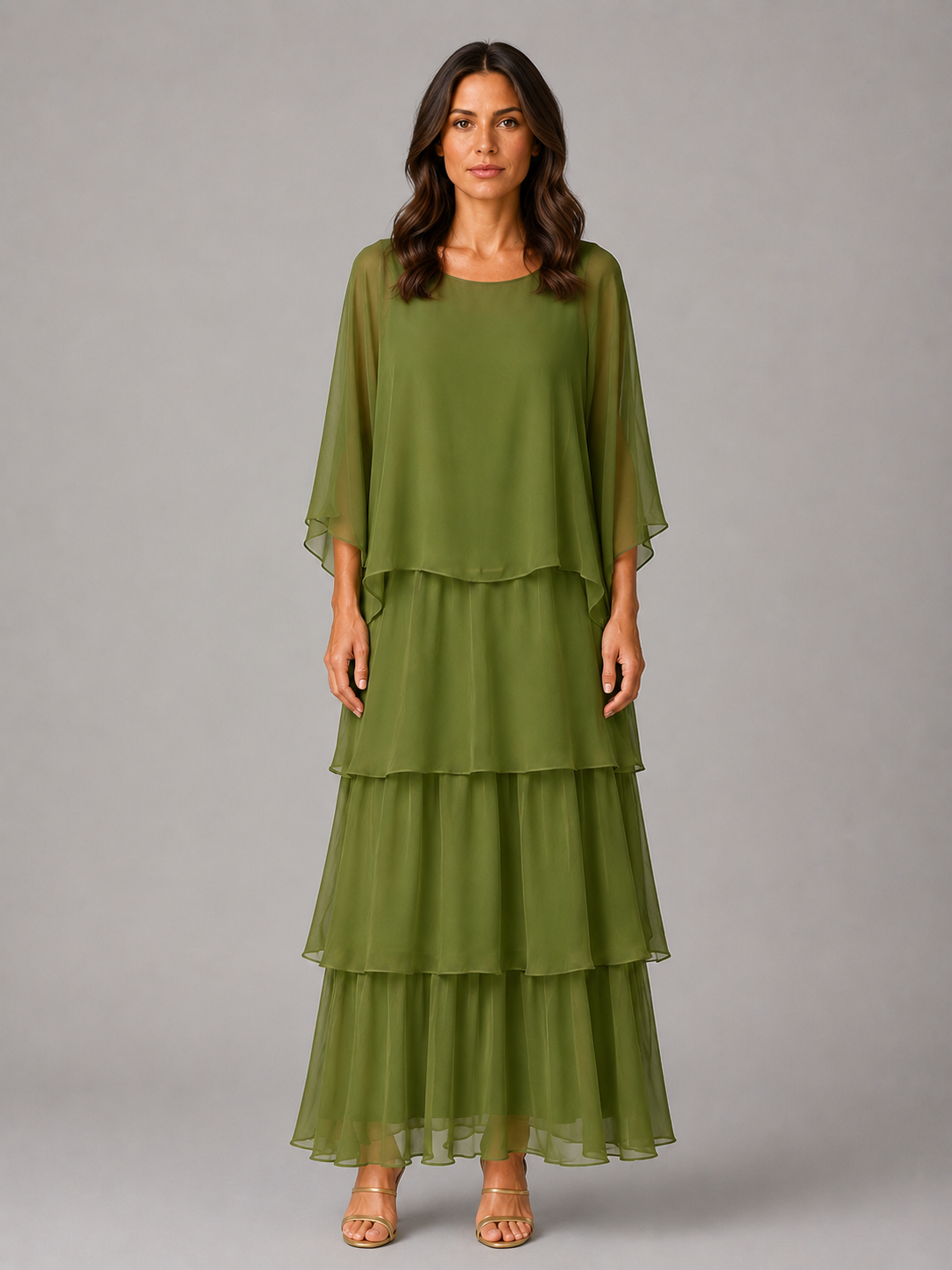 Paloma Tiered Chiffon Maxi Dress
