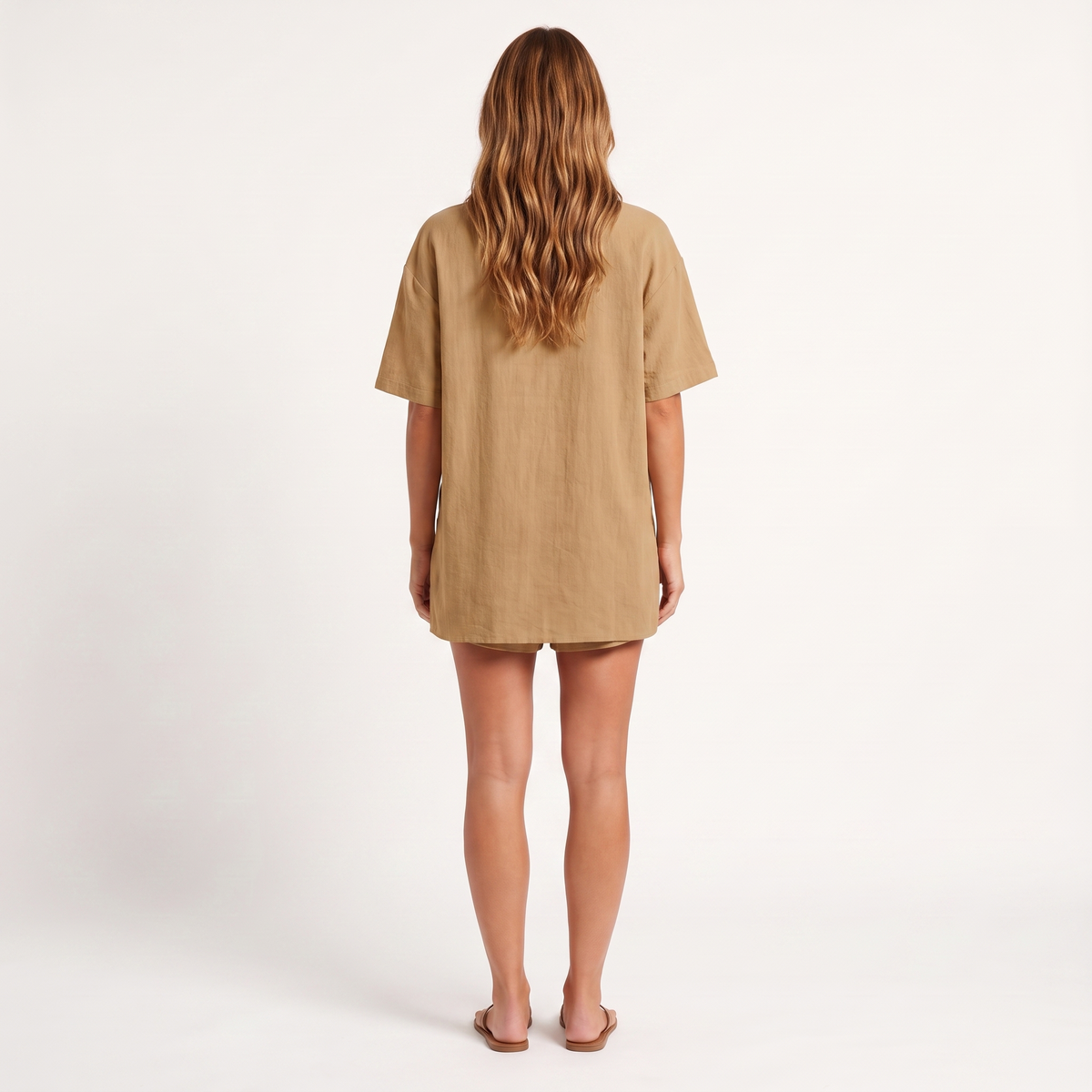 Maeve Women's Co-Ord Set – Shirt & Shorts Short-Sleeve Camp-Collar Two-Piece