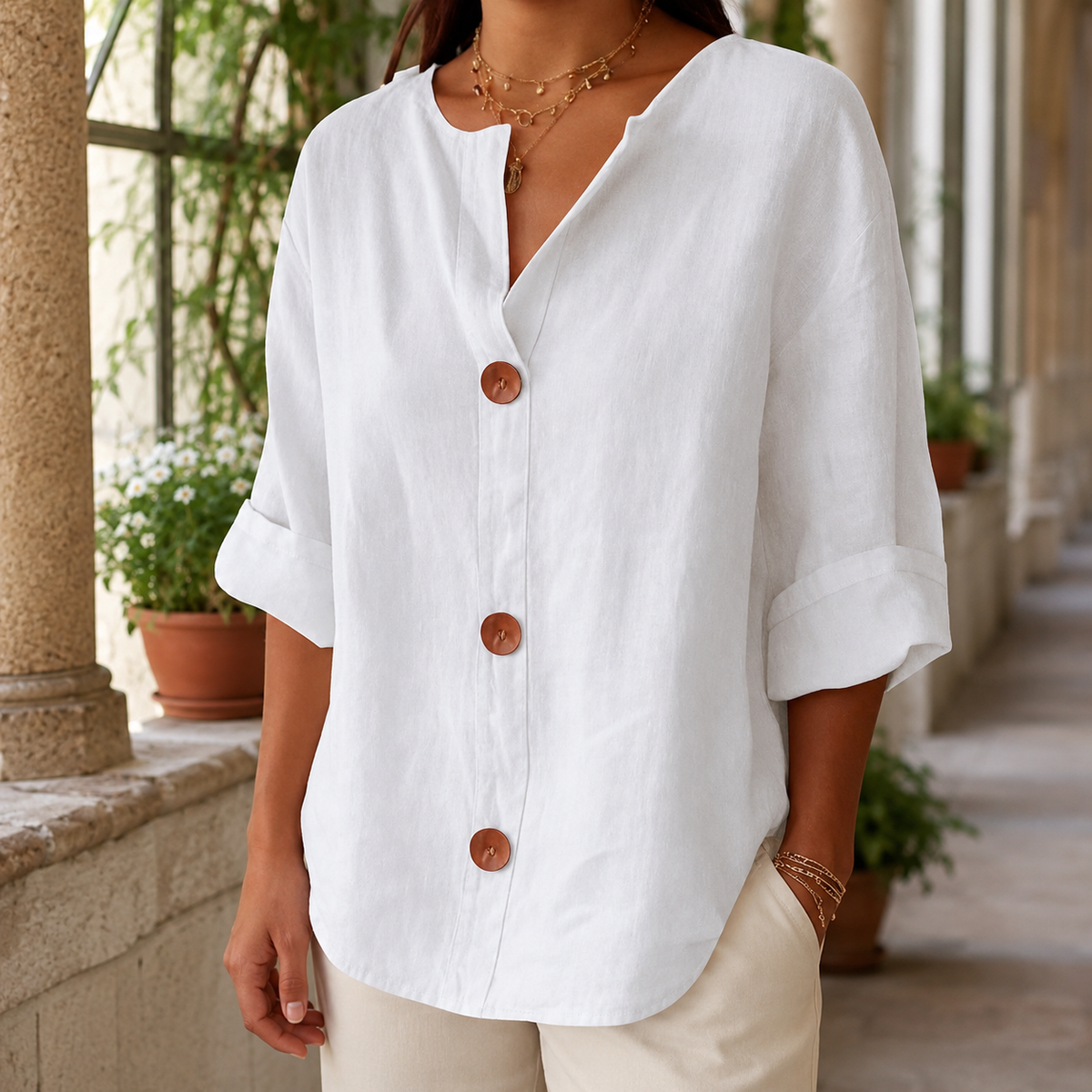 Valencia Button Front Shirt