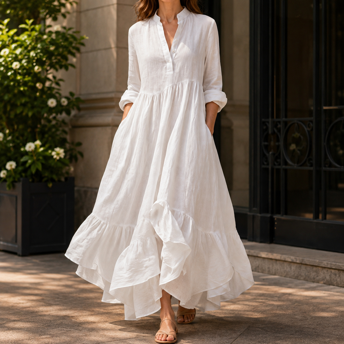Anais Ruffle Maxi Dress