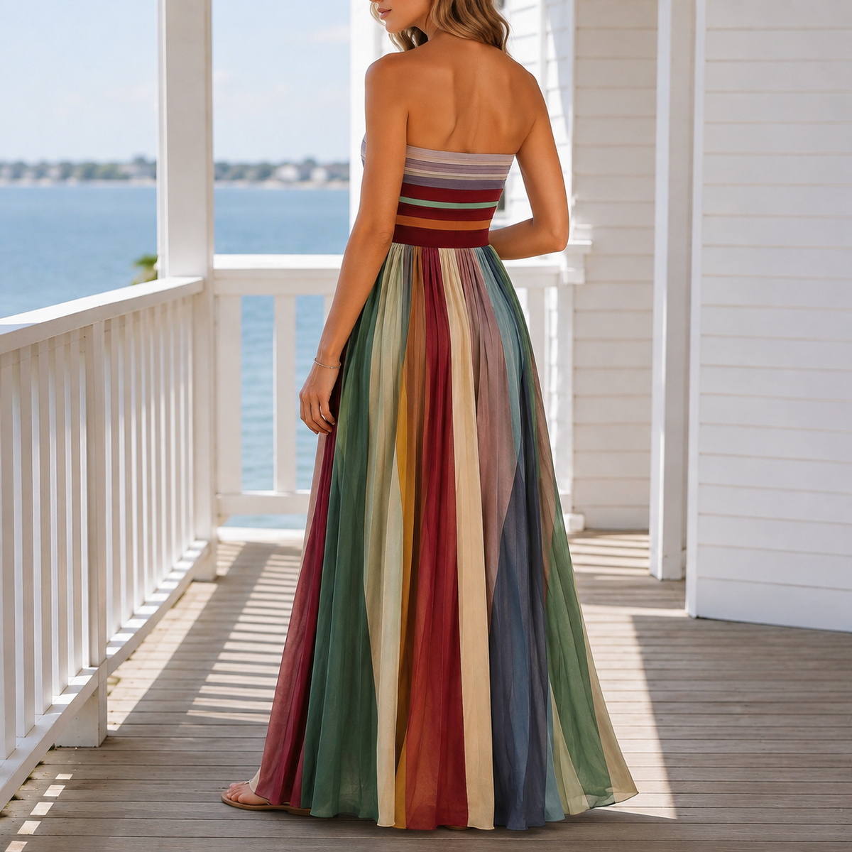 Petra Pleated Maxi Dress