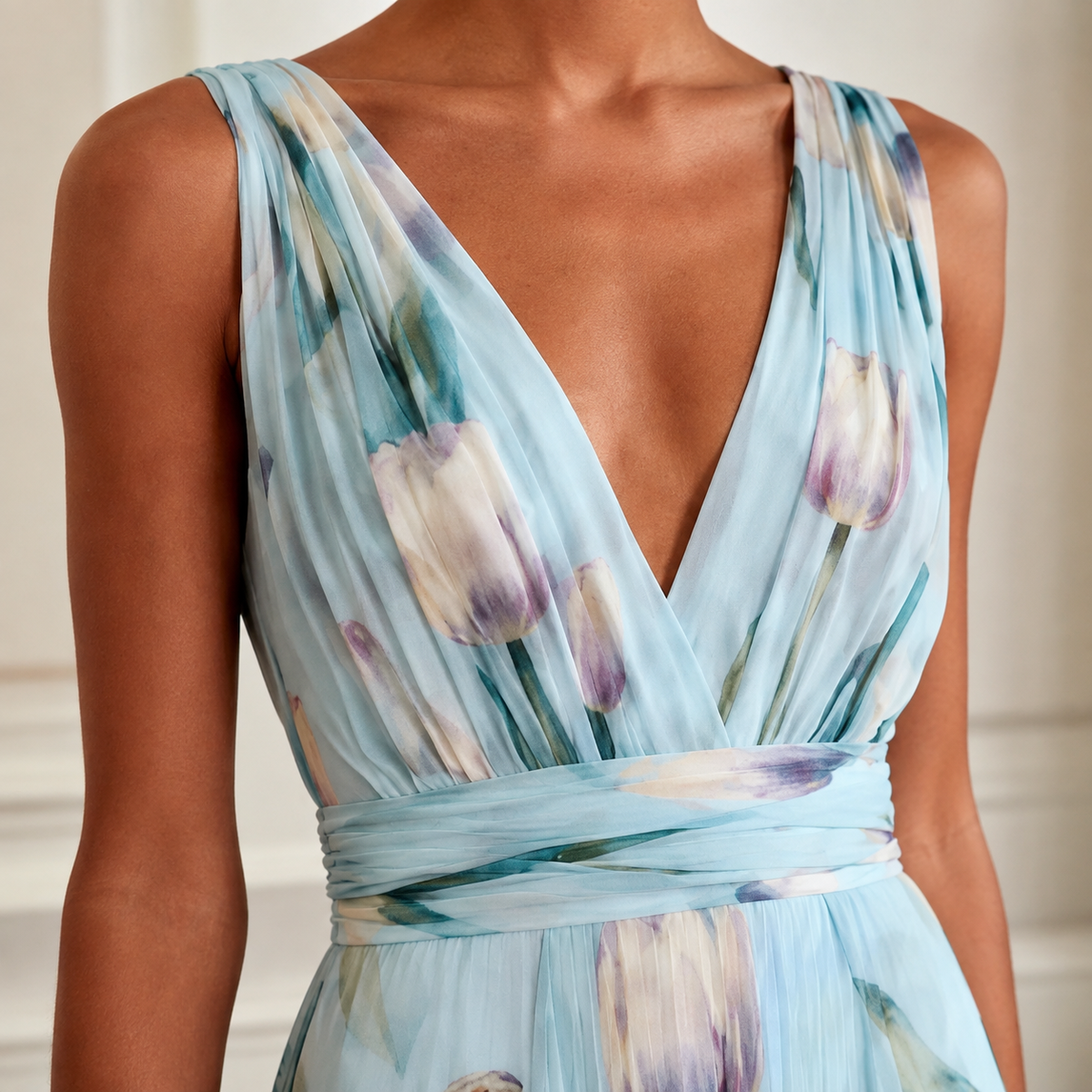 Annabel-Lane Deep V Dress