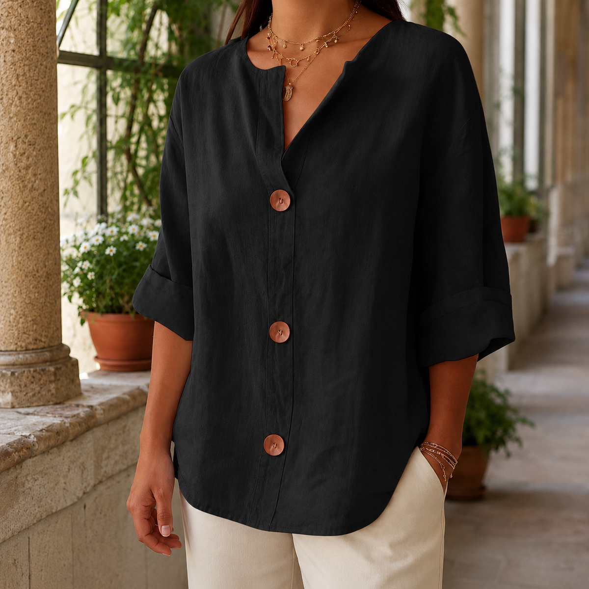 Valencia Button Front Shirt