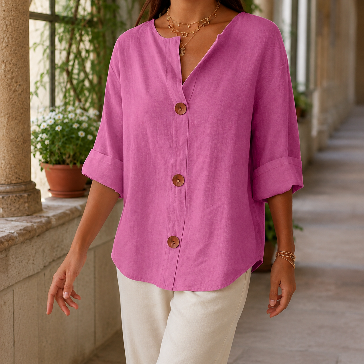 Valencia Button Front Shirt