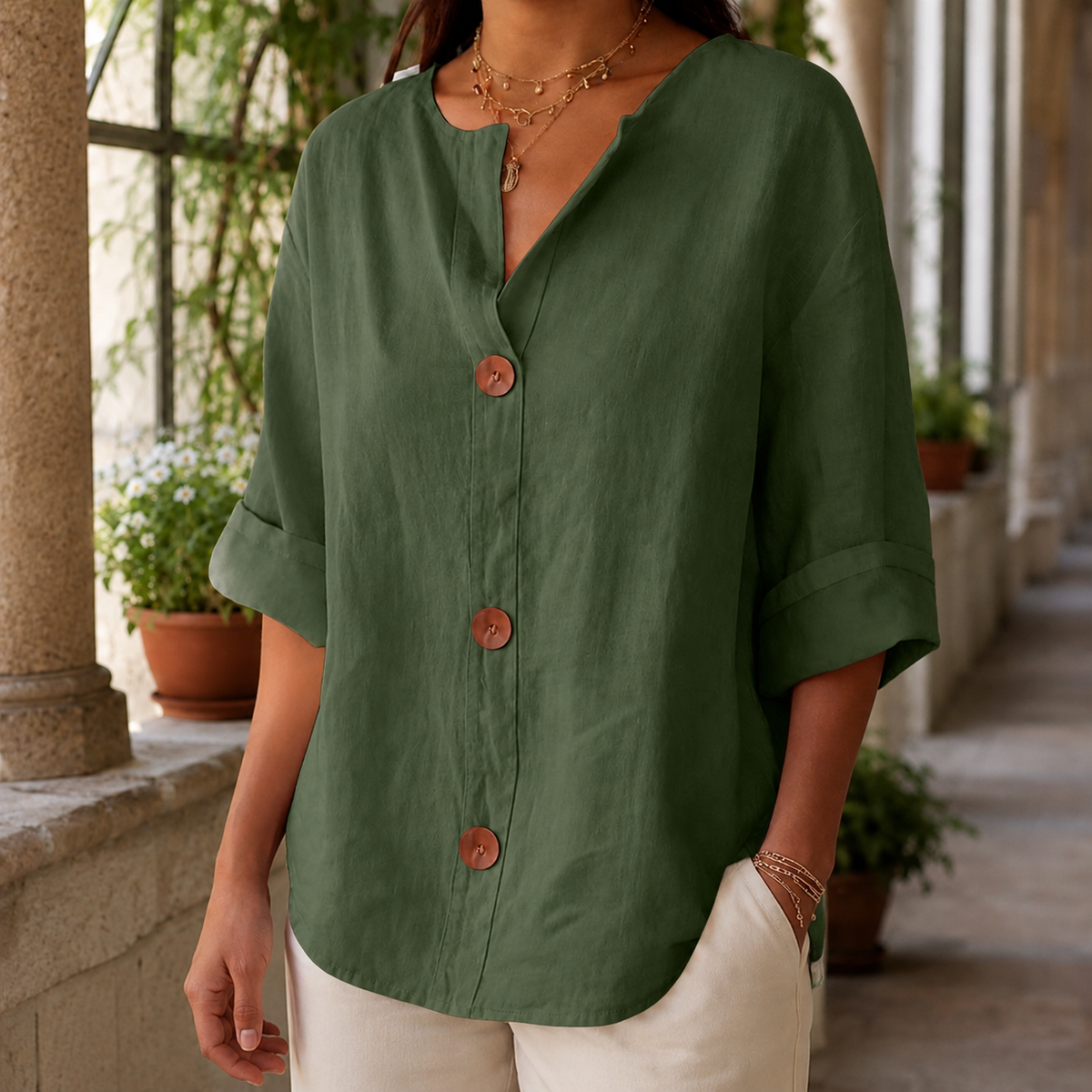 Valencia Button Front Shirt